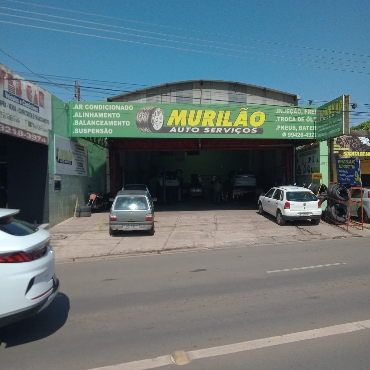 Fachada do Murilão Auto Serviços na Av. Miguel Rosa, em Teresina